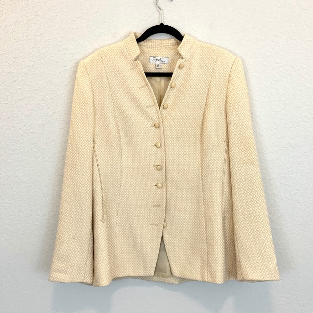 Emily Knit Blazer Jacket Fully lined buttoned